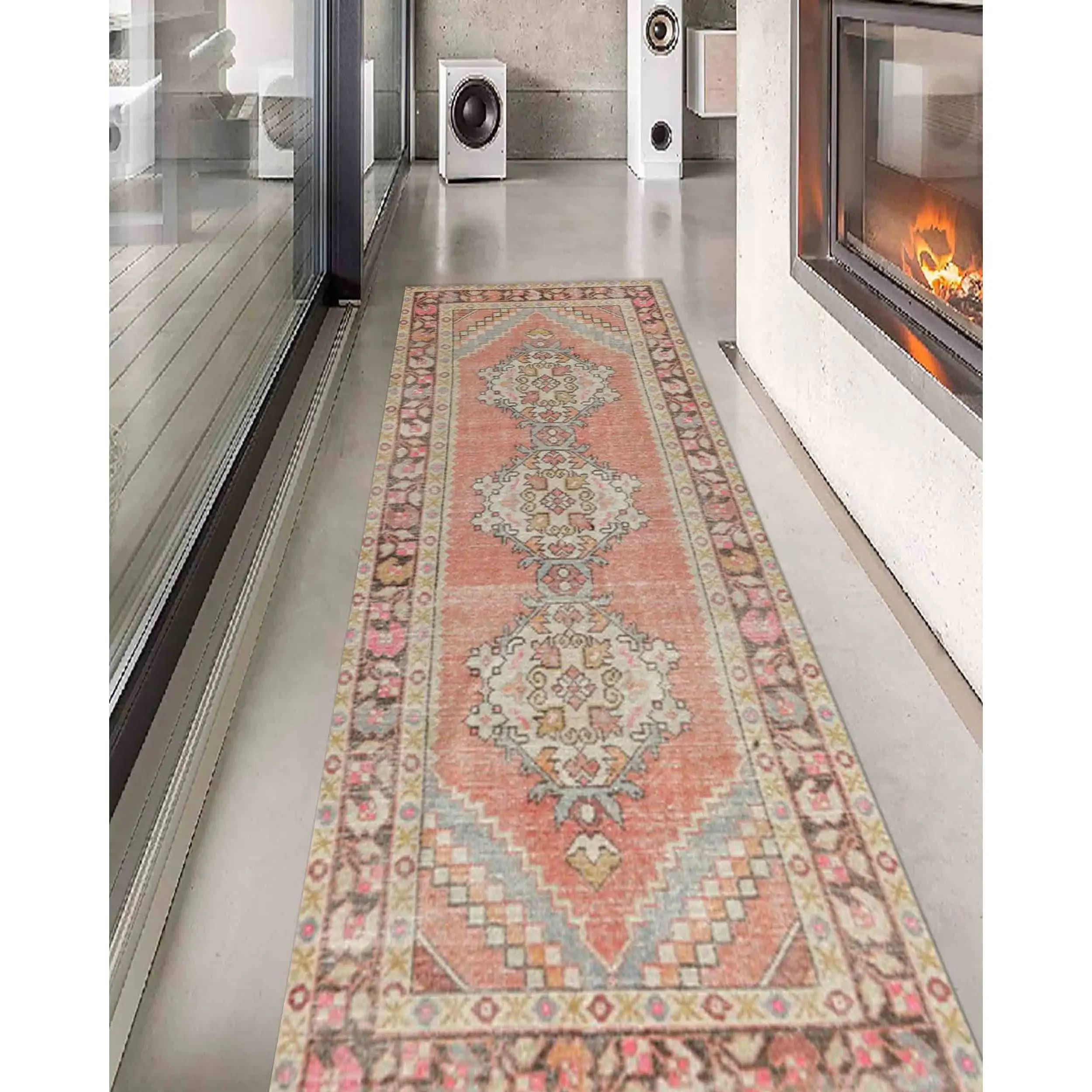 Anatolian Printed Rug - Personalized Gift Rug, Indoor Decor,Chenille Rug
